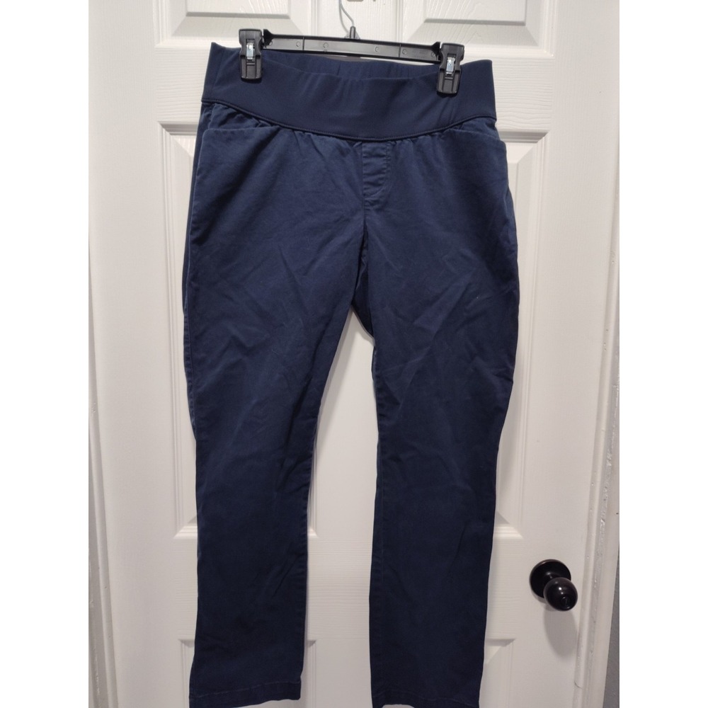 Gap Maternity‎ Pants Capri Womens Size 8 Navy Blue Best Girlfriend Elastic Ban